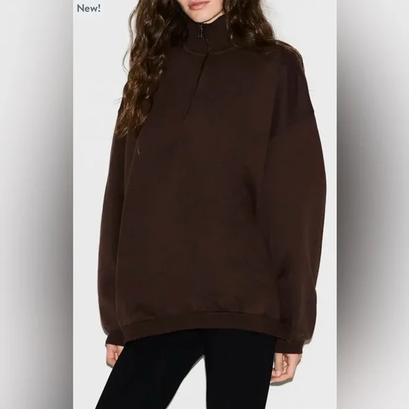 SKIMS Slouchy Half Zip Pullover, 2XL NWT - Picture 4 of 8